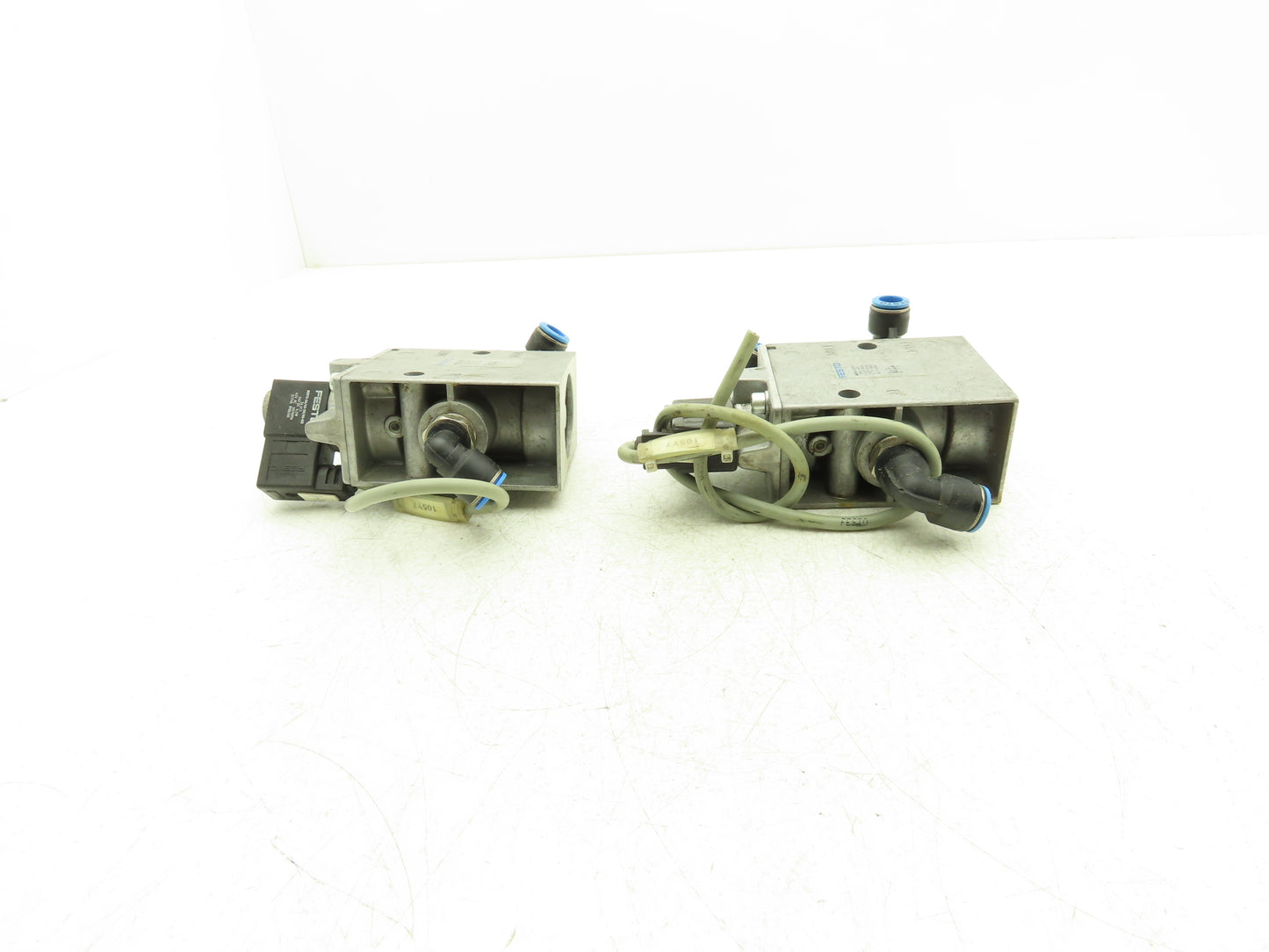 Festo MFH-3-1/2-S Pneumatic Solenoid Valve 3/2-way 24VDC G1/8" Lot of 2