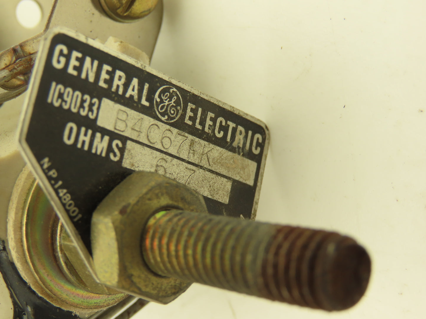 General Electric Wire Wound Resistor 120 Ohm 76 Ohm 6.7 Ohm Lot of 4