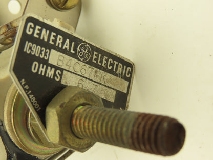 General Electric Wire Wound Resistor 120 Ohm 76 Ohm 6.7 Ohm Lot of 4