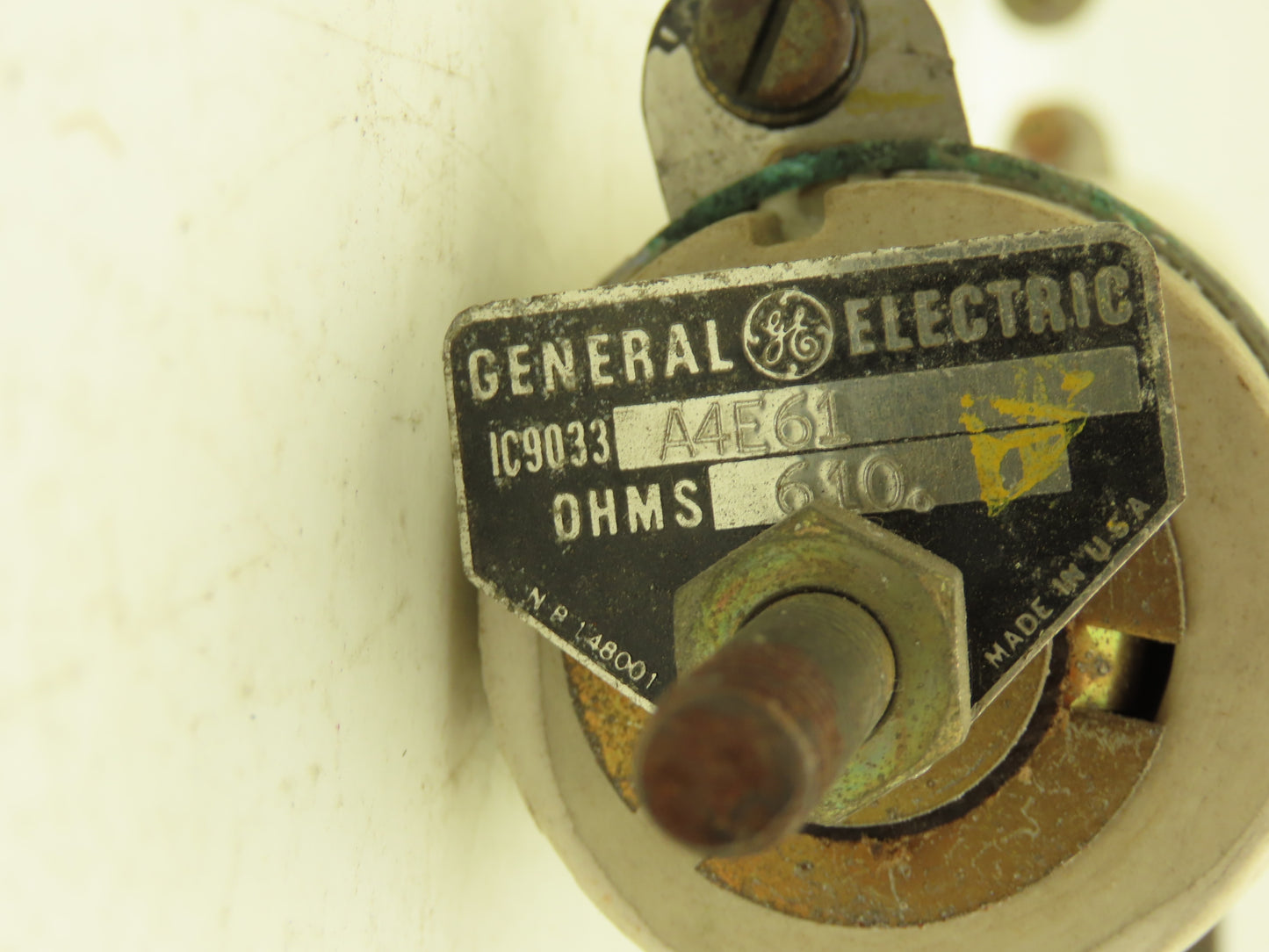 General Electric Wire Wound Resistor 120 Ohm 76 Ohm 6.7 Ohm Lot of 4