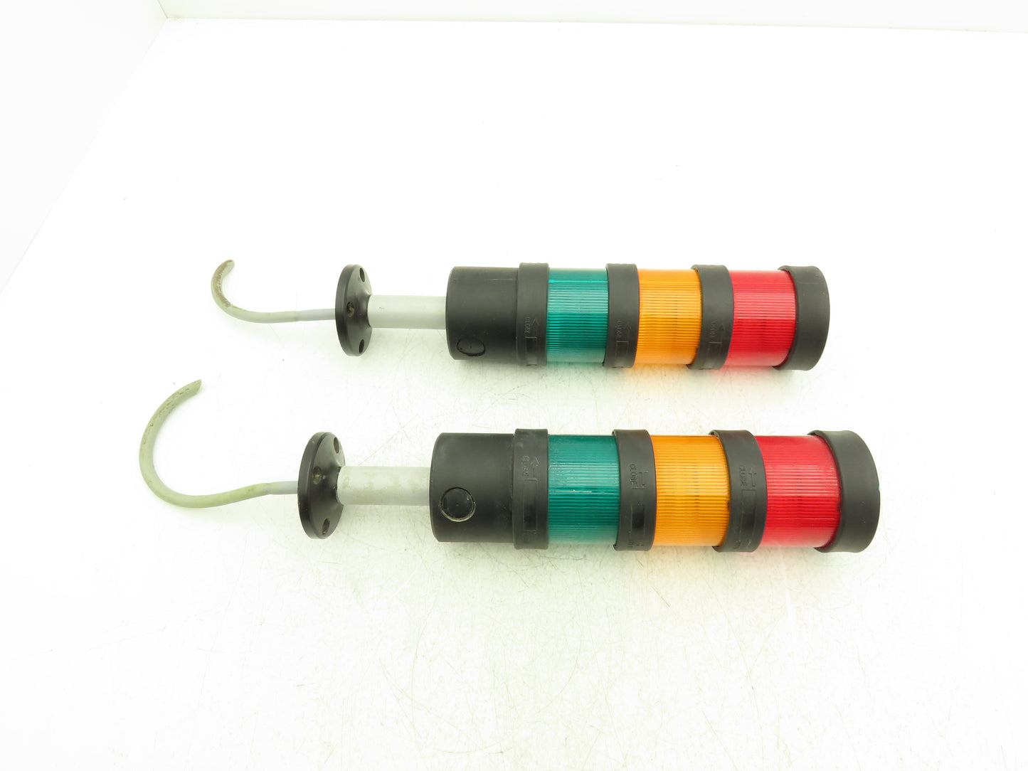 Telemecanique XVBC21 Stack Light LED Green Amber Red 3" Pedestal W Base Lot of 2