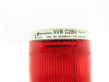 Telemecanique XVBC21 Stack Light LED Green Amber Red 3" Pedestal W Base Lot of 2