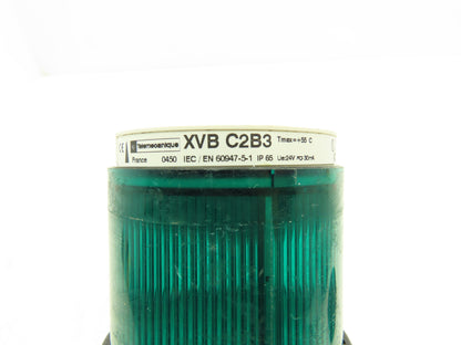 Telemecanique XVBC21 Stack Light LED Green Amber Red 3" Pedestal W Base Lot of 2