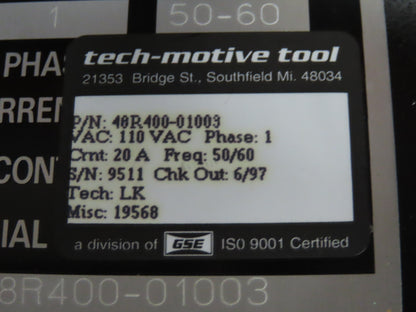 GSE 48R400-01003 Tech-Motive Tool Monitor