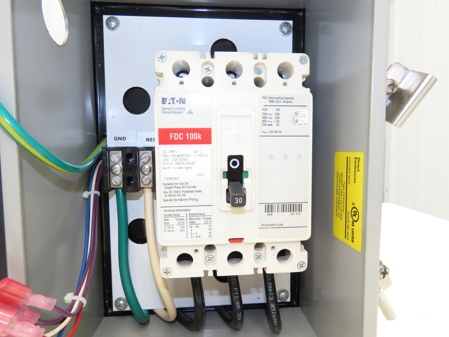 Eaton PTX 240-3Y201C-SD Innovative Technology Protector Surge Protective Device