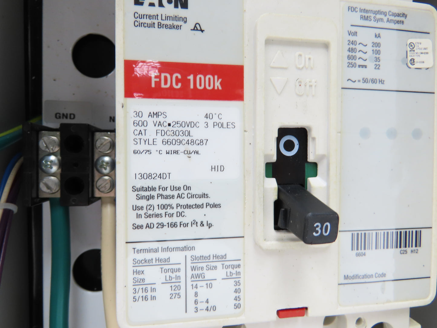 Eaton PTX 240-3Y201C-SD Innovative Technology Protector Surge Protective Device