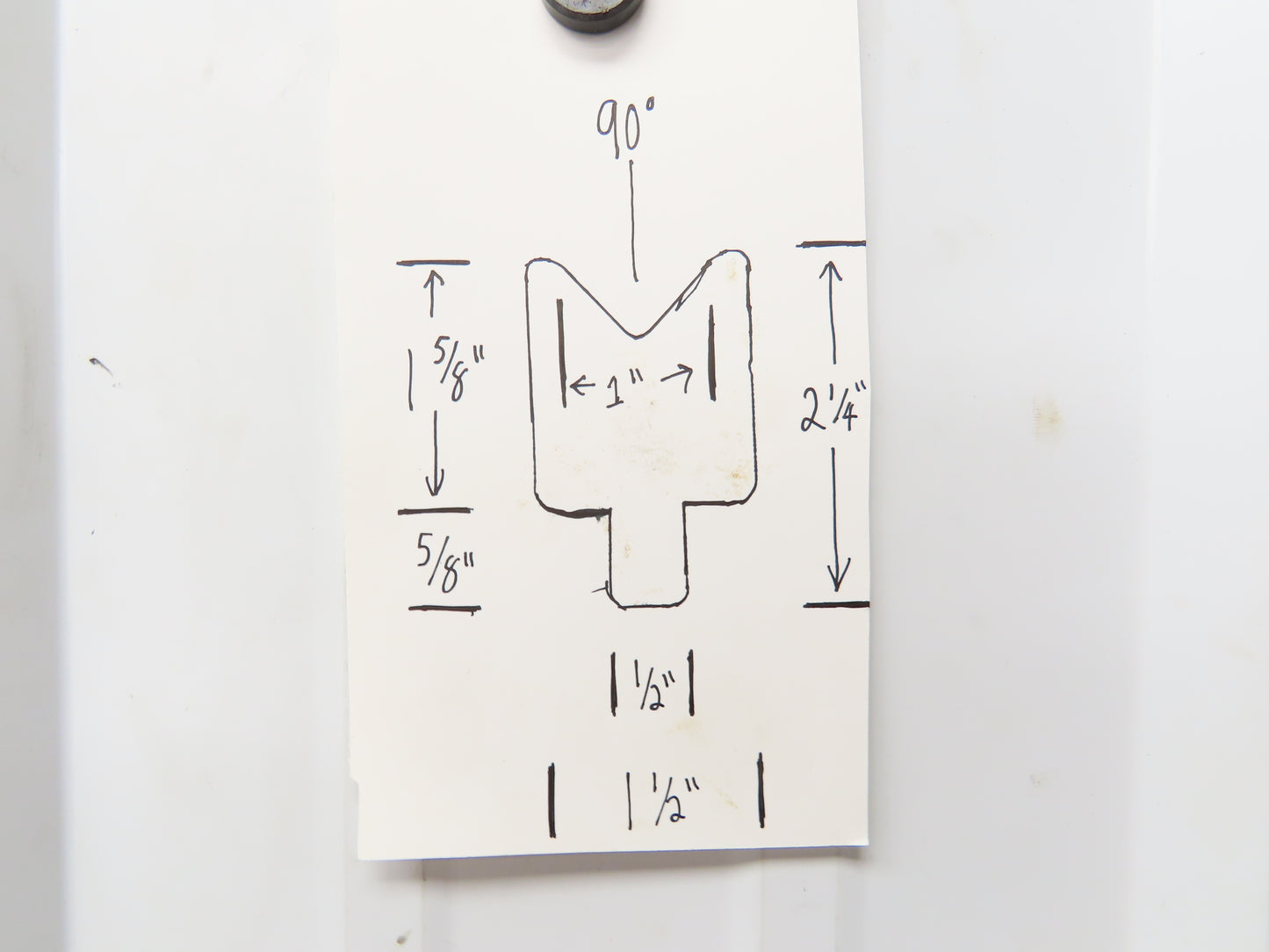 Press Brake Die 145" Long 90° 1" V With 1/2 x 5/8" Shank