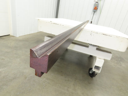 Press Brake Die 122-3/4" Long 90° 1" V With 1/2 x 5/8" Shank