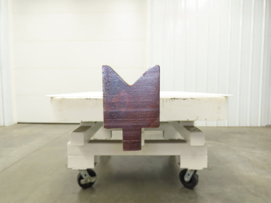 Press Brake Die 122-3/4" Long 90° 1" V With 1/2 x 5/8" Shank