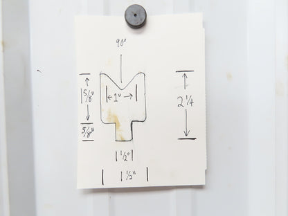 Press Brake Die 143-1/2" Long 90° 1" V With 1/2 x 5/8" Shank