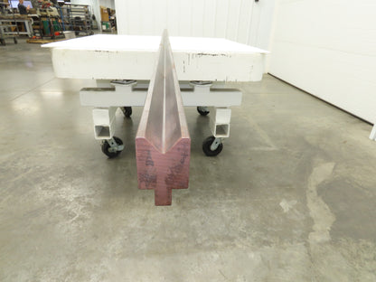 Press Brake Die 143-1/2" Long 90° 1" V With 1/2 x 5/8" Shank