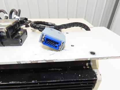 Sumitomo Type TM-E  AC Servo Motor 17kw 2000 RPM 200V C132MP Spline Shaft