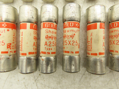 Littlefuse FLNR-25 Fuse 25 Amp 250V Class RK5 Amp Trap Mixed Lot of 84