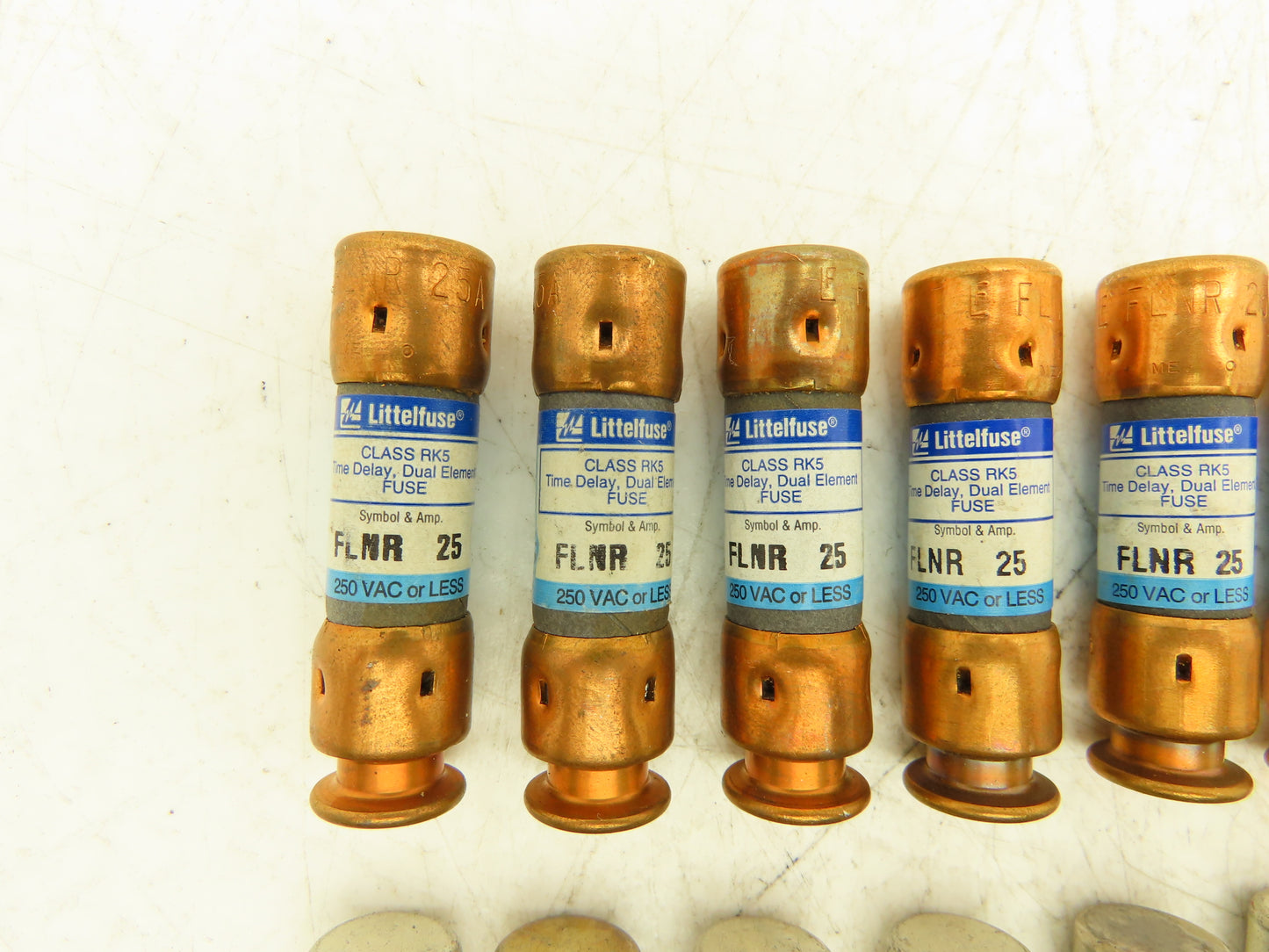 Littlefuse FLNR-25 Fuse 25 Amp 250V Class RK5 Amp Trap Mixed Lot of 84