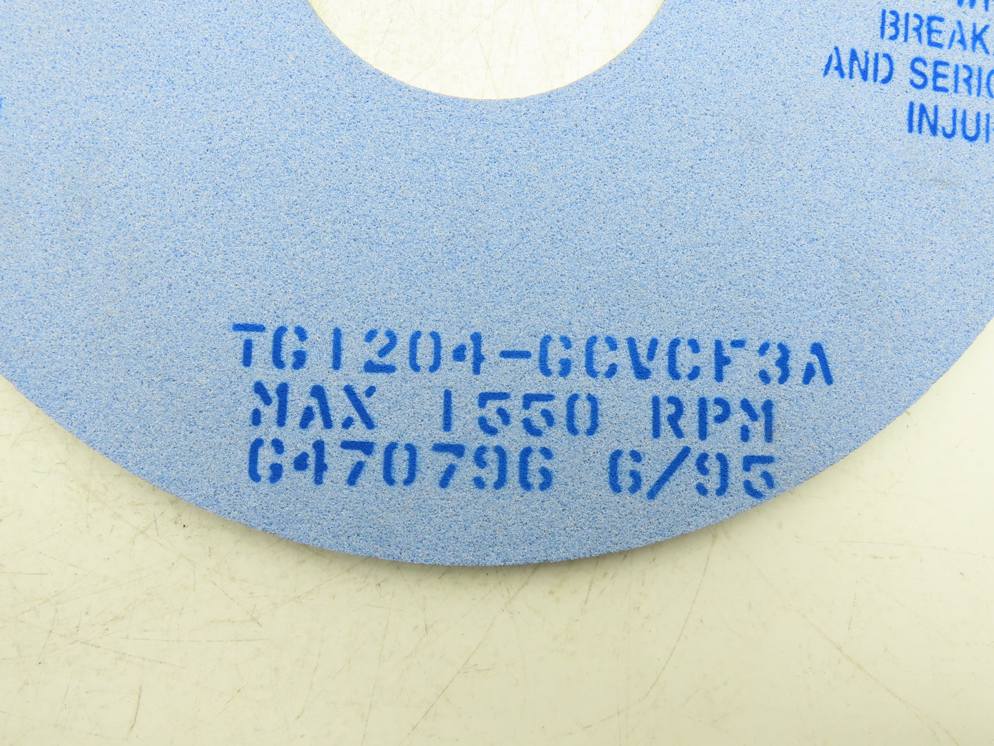 Norton TG1204 Grinding Wheel TARGA 16"OD x 1/2"W x 5"ID 1550 RPM Box of 2 Wheels