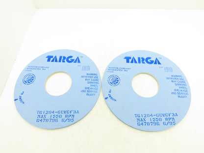 Norton TG1204 Grinding Wheel TARGA 16"OD x 1/2"W x 5"ID 1550 RPM Box of 2 Wheels