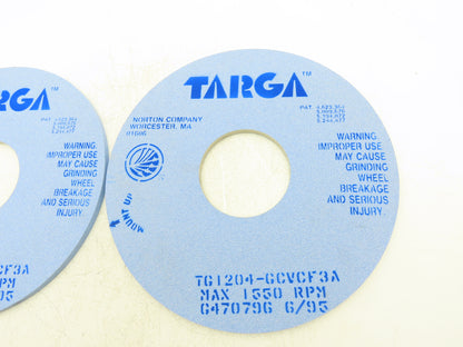 Norton TG1204 Grinding Wheel TARGA 16"OD x 1/2"W x 5"ID 1550 RPM Box of 2 Wheels