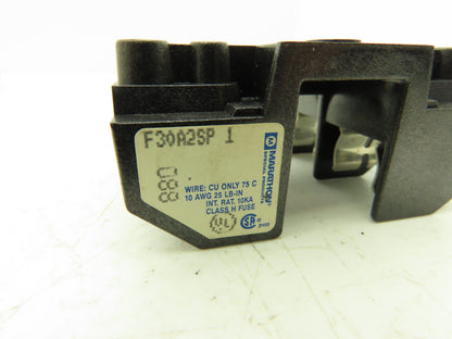 Marathon F30A2SP1 Fuse Block Holder 2 Pole 250V 30A Class H Fuses Lot of 43