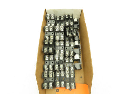 Marathon F30A2SP1 Fuse Block Holder 2 Pole 250V 30A Class H Fuses Lot of 43
