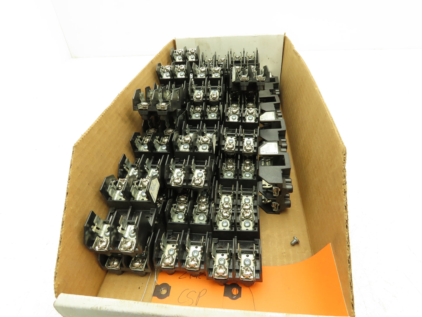 Marathon F30A2SP1 Fuse Block Holder 2 Pole 250V 30A Class H Fuses Lot of 43