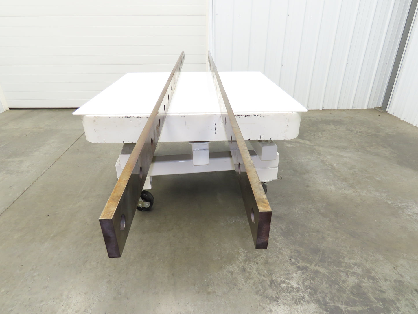 Press Brake Punch & Die Holder 124" Length 16 Keyed Bolt Holes W/Crack Lot of 2