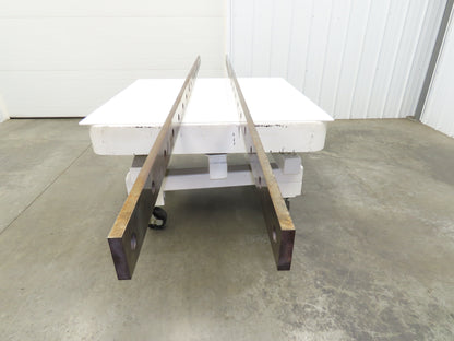 Press Brake Punch & Die Holder 124" Length 16 Keyed Bolt Holes W/Crack Lot of 2