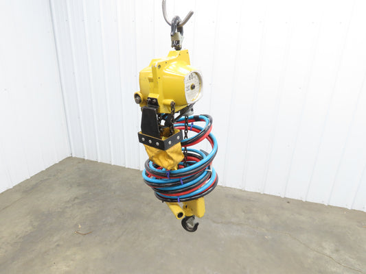 Endo Kogyo ATC-60K 132Lb 60kg Pneumatic Air Chain Hoist 7' 6" Lift Hook Pendant