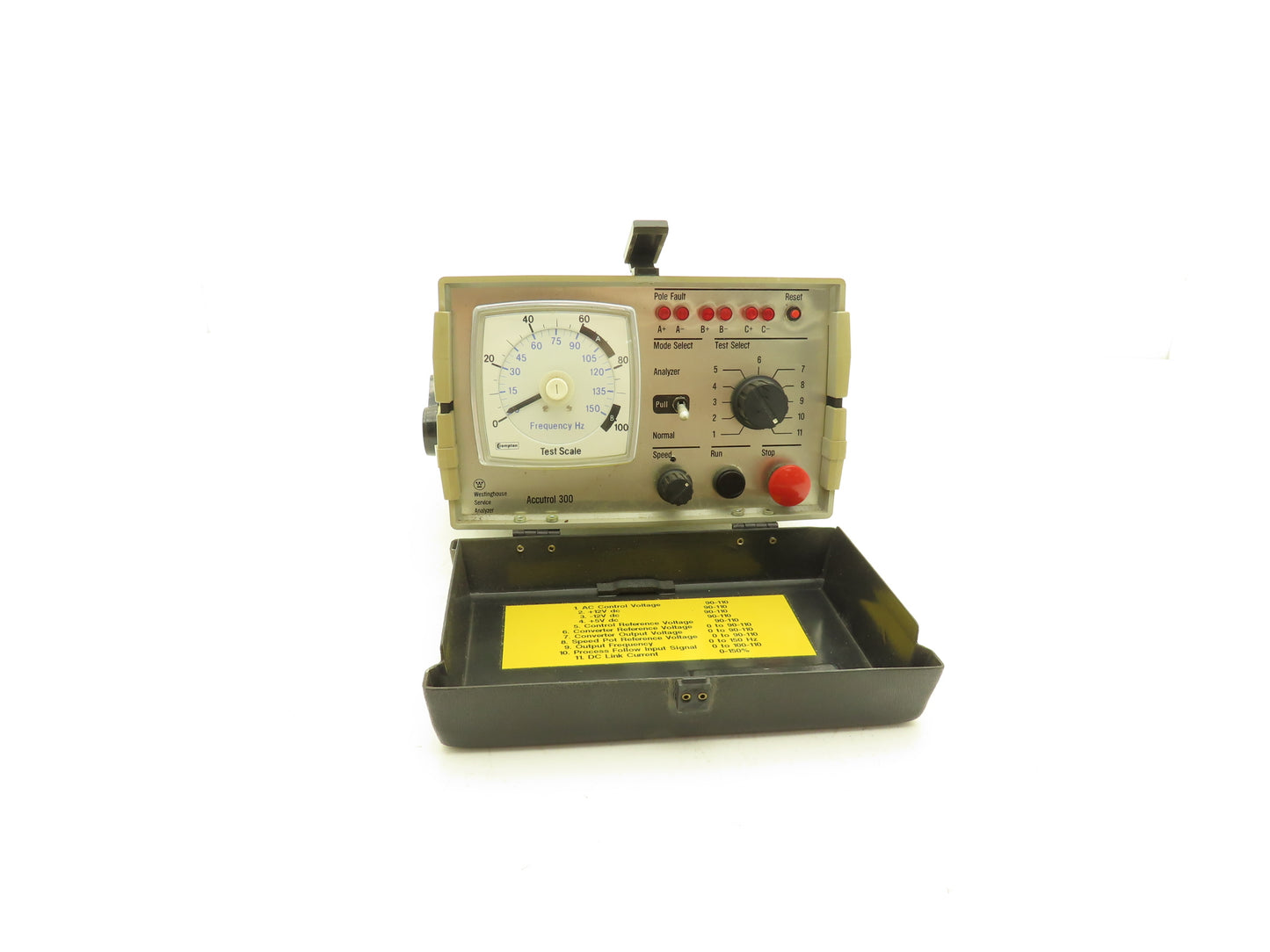 Westinghouse Accutrol 300 Service Analyzer