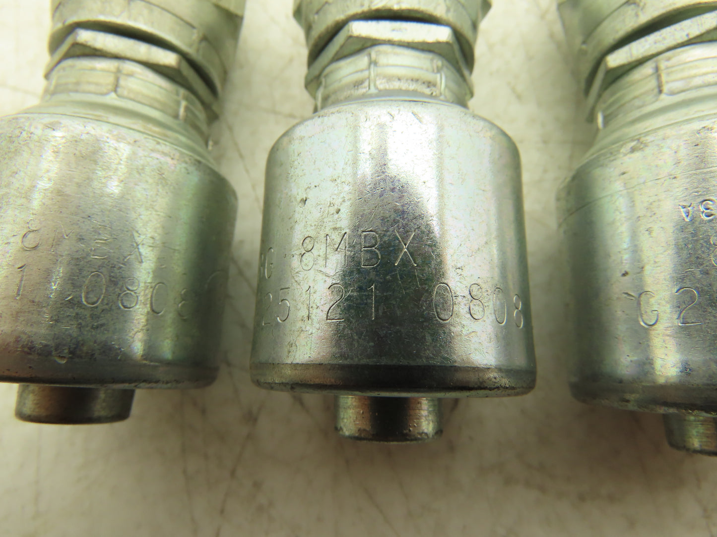 Gates G25121 0808/8G 8MBX Hydraulic Hose Mega Crip Swivel 1/2" Hose ID Lot of 4