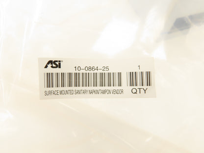 ASI 10-0864-25 Restroom Sanitary Napkin Tampon Dispenser .25¢ Coin Operated