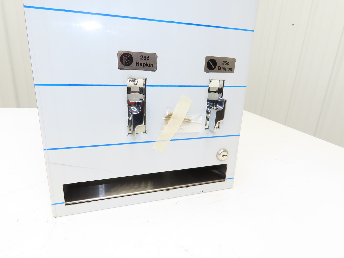 ASI 10-0864-25 Restroom Sanitary Napkin Tampon Dispenser .25¢ Coin Operated