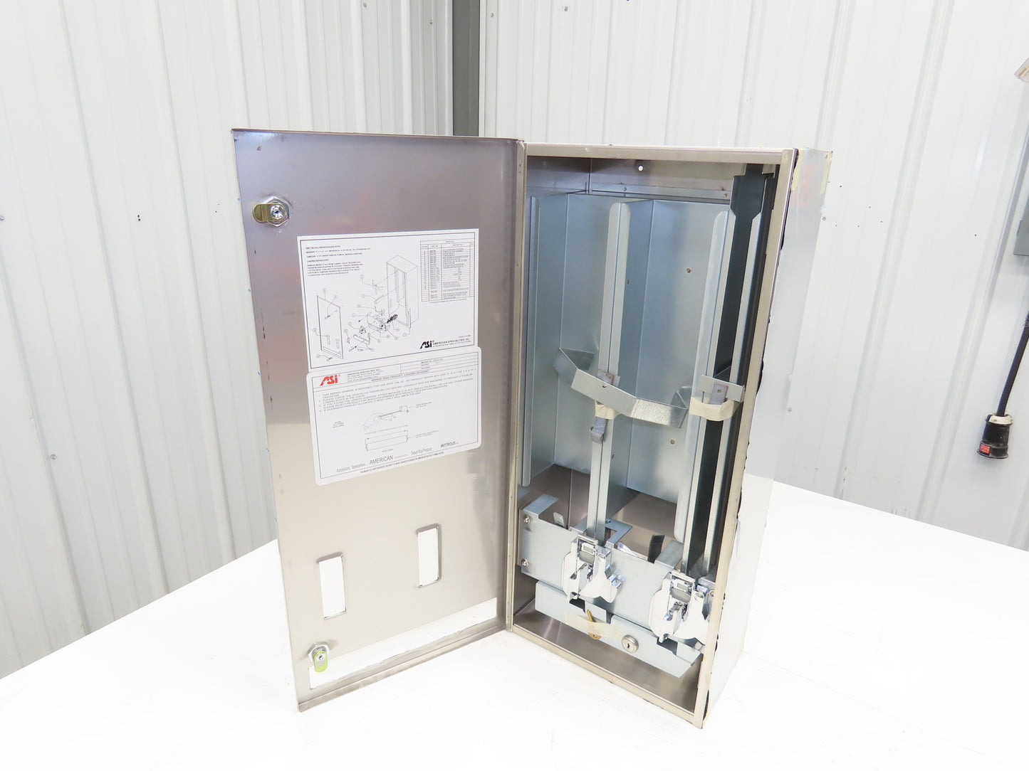 ASI 10-0864-25 Restroom Sanitary Napkin Tampon Dispenser .25¢ Coin Operated