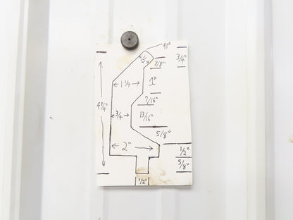 Press Brake Gooseneck Punch Die 144-1/2" Long 90° V 1/2" x 5/8" Tang