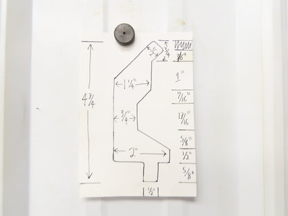 Press Brake Gooseneck Punch Die 144-1/4" Long 90° V 1/2" x 5/8" Tang
