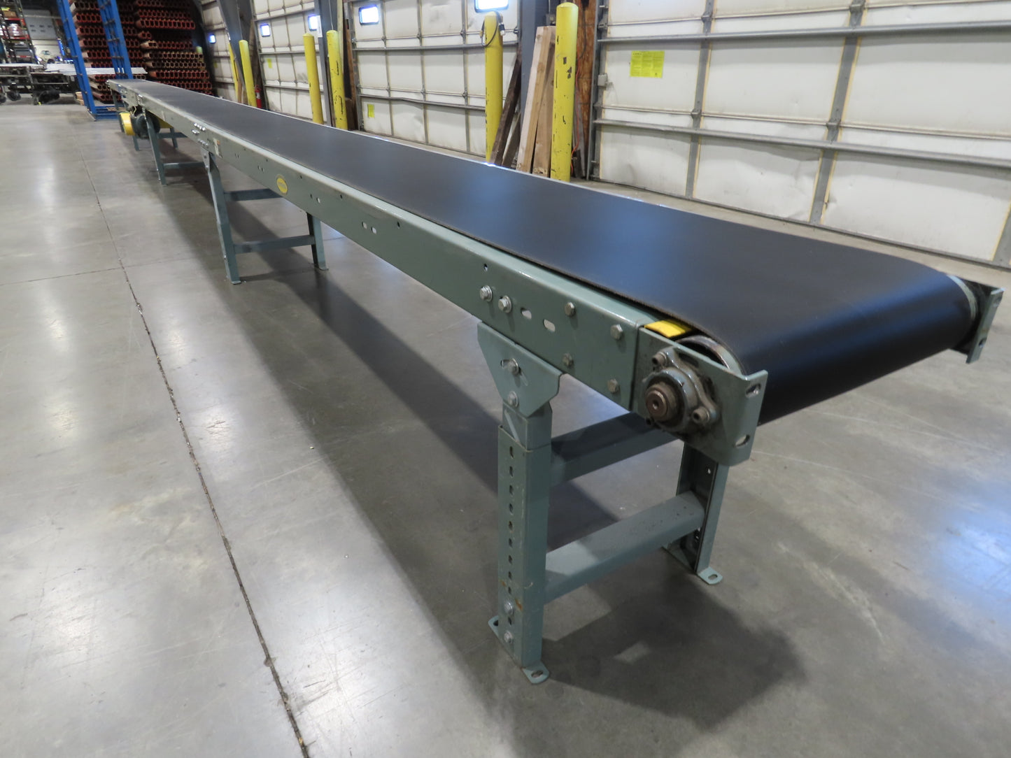 Hytrol 18"x 40' Slider Bed Conveyor 15.5" New Belt .5Hp 3PH Center Drive 100FPM