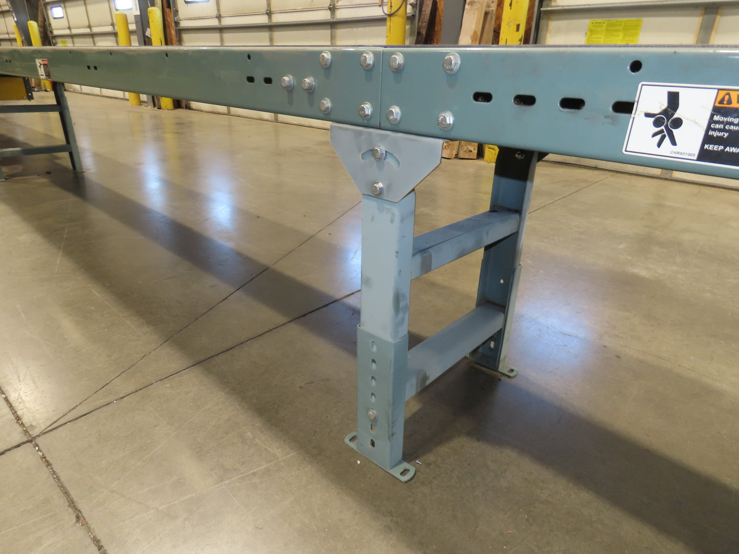 Hytrol 18"x 40' Slider Bed Conveyor 15.5" New Belt .5Hp 3PH Center Drive 100FPM