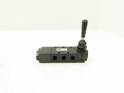 Parker 521811000 Manual Directional Air Control Valve 3-Pos Lever 1/4"npt 150psi