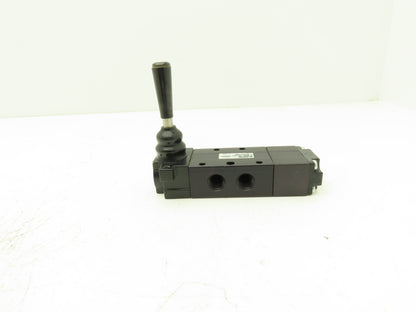 Parker 521811000 Manual Directional Air Control Valve 3-Pos Lever 1/4"npt 150psi