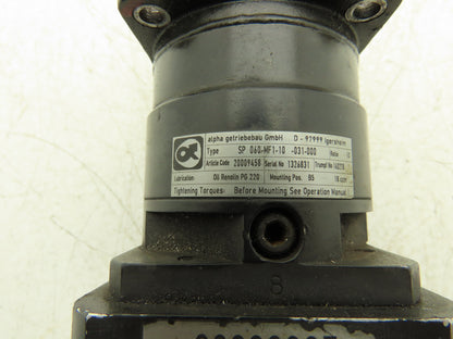 Alpha SP 060-MF1-10-031-000 Planetary Gearbox 10:1 Inline Reducer