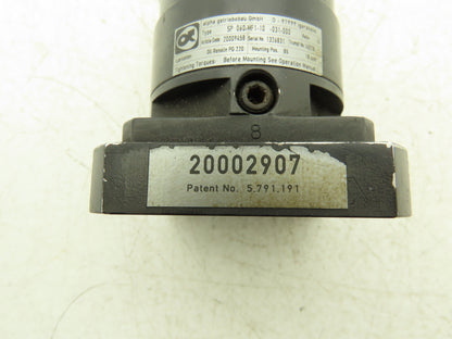 Alpha SP 060-MF1-10-031-000 Planetary Gearbox 10:1 Inline Reducer