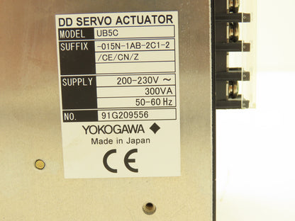 Yokogawa UB5C Dynaserv DD Servo Actuator 200-230V 50/60Hz 1Ph 300VA