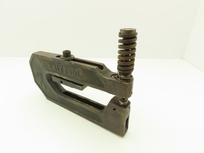 Unipunch 8H 1-1/4 Press Brake Punch C Frame 3/16" Circle 8" Throat 1-1/4" W