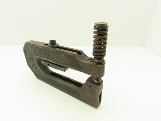 Unipunch 8H 1-1/4 Press Brake Punch C Frame 3/16" Circle 8" Throat 1-1/4" W