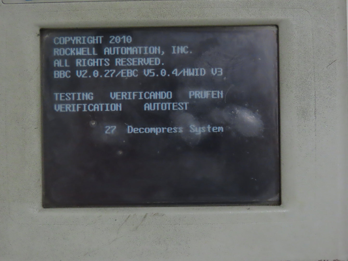 Allen Bradley 2711P-T6C20D PanelView Plus 600 Touch Screen PLC HMI 24VDC SER D