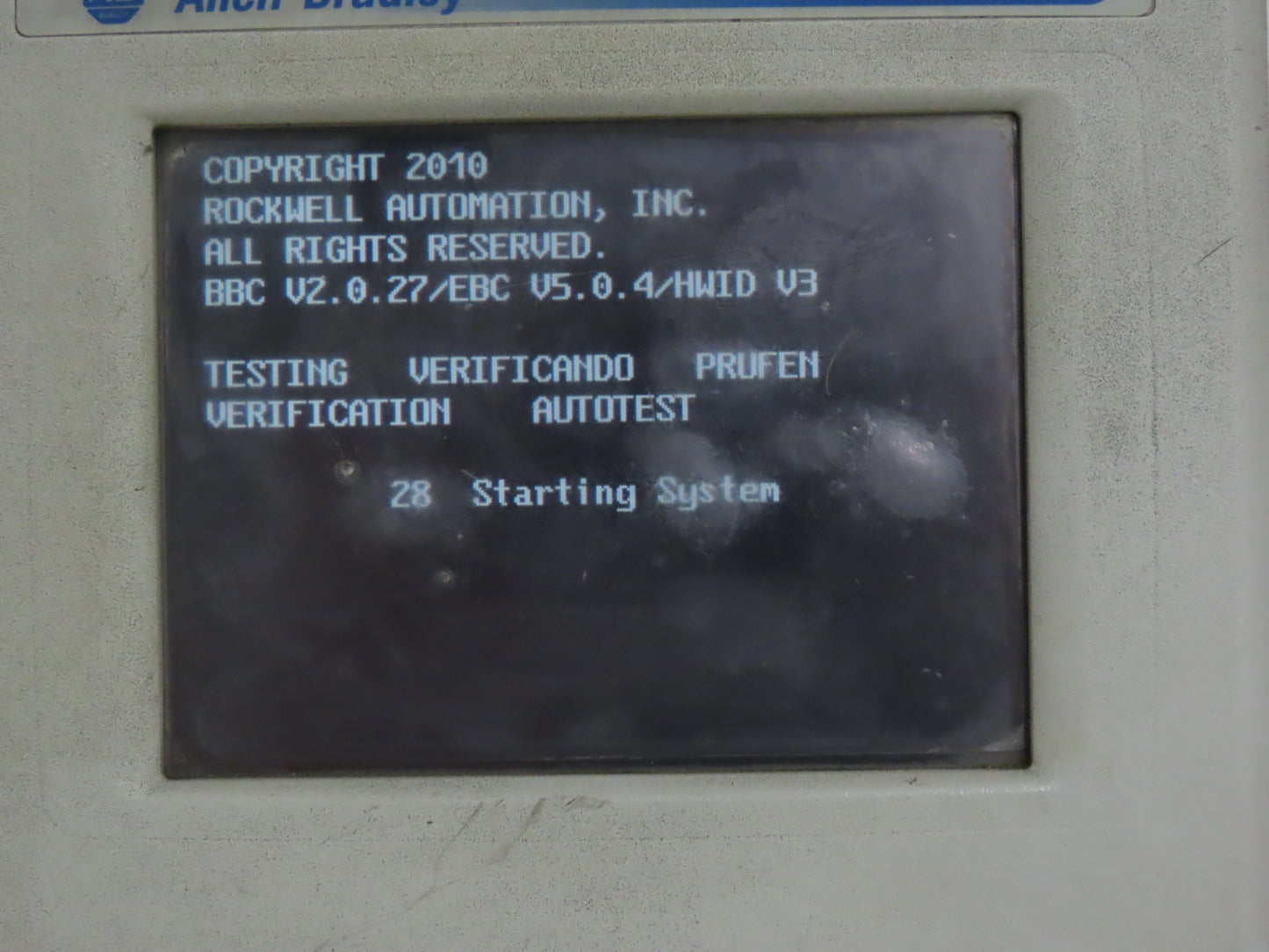 Allen Bradley 2711P-T6C20D PanelView Plus 600 Touch Screen PLC HMI 24VDC SER D