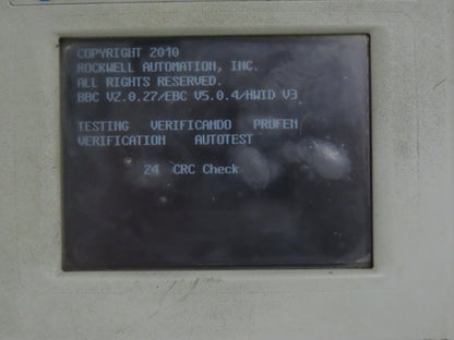 Allen Bradley 2711P-T6C20D PanelView Plus 600 Touch Screen PLC HMI 24VDC SER D