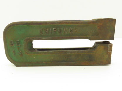 Unipunch 8B 1-1/4 Press Brake Punch C Frame 8" Throat 1-1/4" W No Die