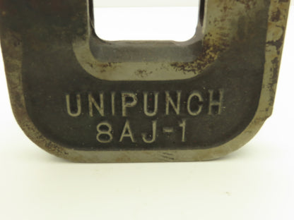 Unipunch 8AJ-1 Press Brake Punch C Frame 1/4" Circle 8" Throat 1" W