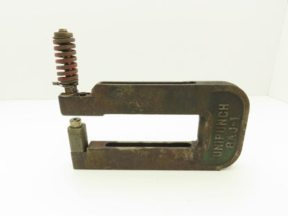 Unipunch 8AJ-1 Press Brake Punch C Frame 1/4" Circle 8" Throat 1" W