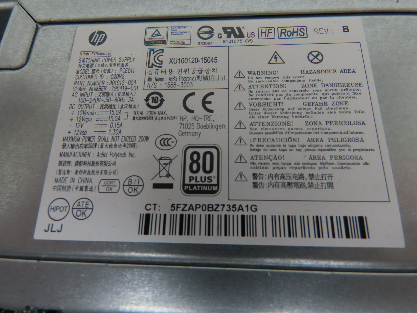 HP 800G2 SFF Elite Desk Intel Core i7-6700 3.4 GHz Quad W7 Pro 128GB SSD 8GB RAM